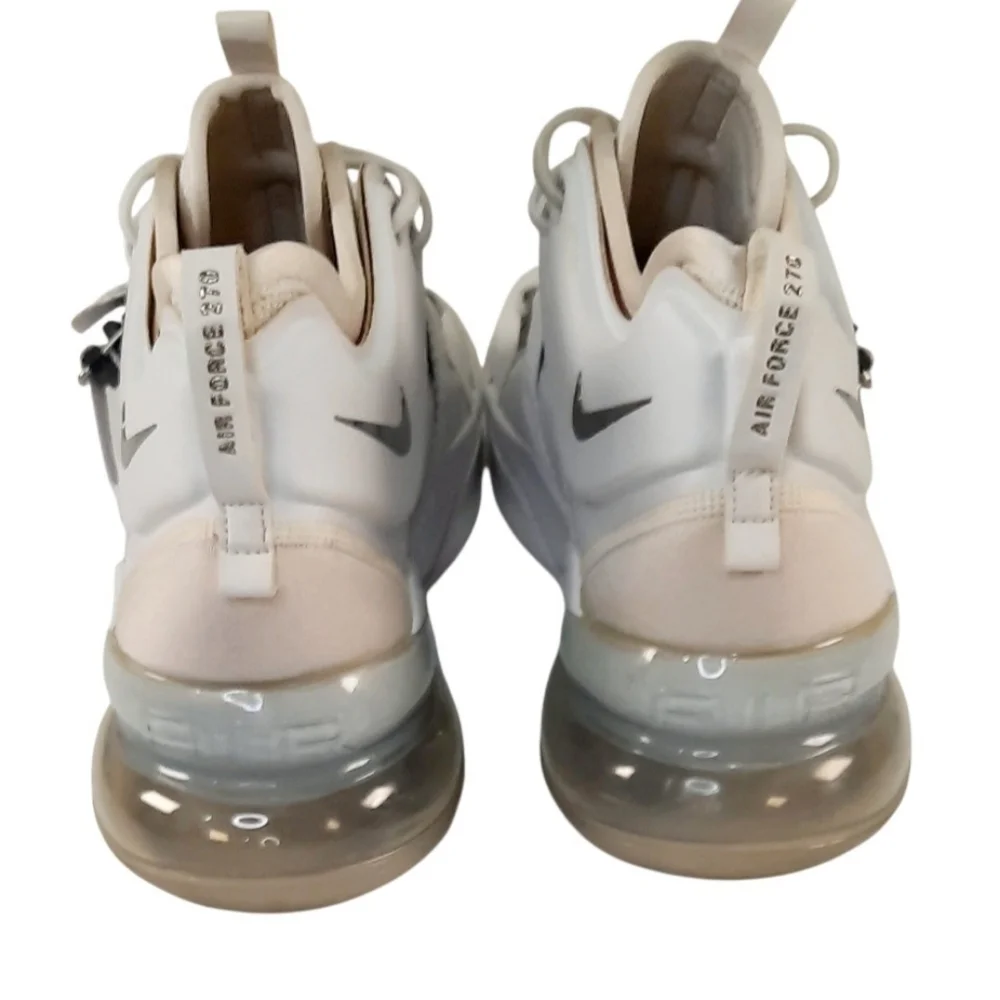 Nike Air Force 270 Men's Sneakers White/ Metallic Silver AH6772 -100 Size 10 - Picture 5 of 5